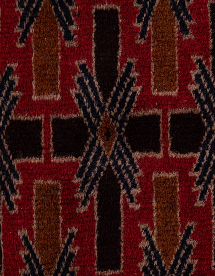 Detail image of 2' 10 x 4' 9  Hand Knotted Balouch Wool Rug