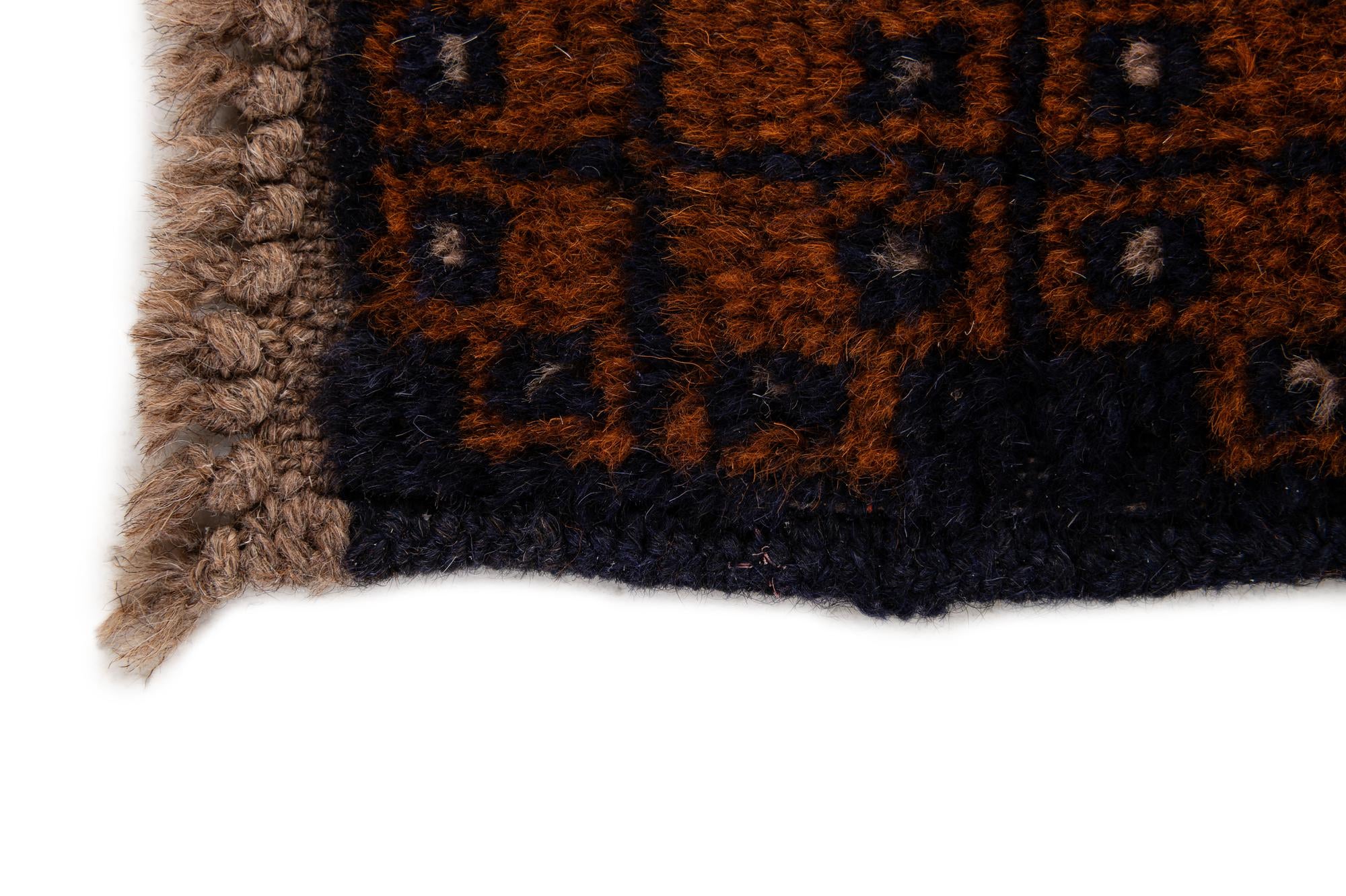 2' 10 x 4' 9 Hand Knotted Balouch Wool Rug