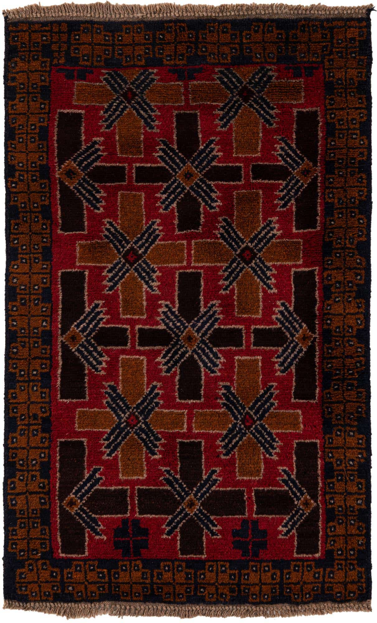 2' 10 x 4' 9 Hand Knotted Balouch Wool Rug