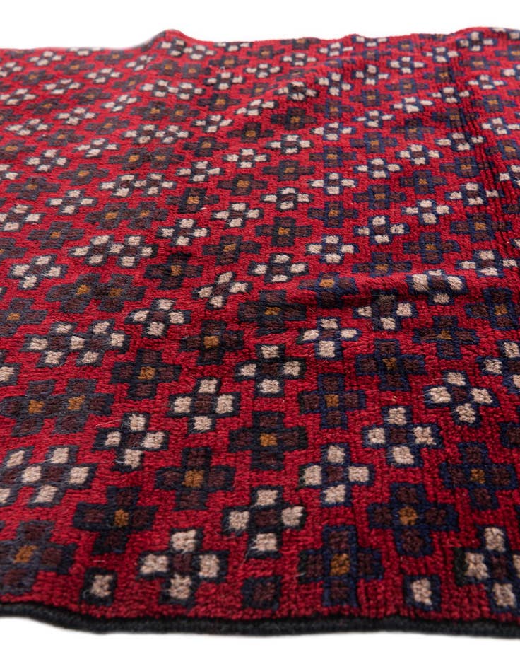 Detail image of 3' x 4' 7 Hand Knotted Balouch Persian Wool Rug