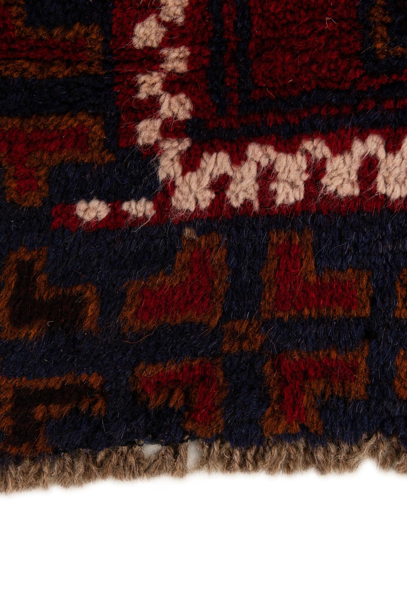 2' 9 x 4' 9 Hand Knotted Balouch Persian Wool Rug