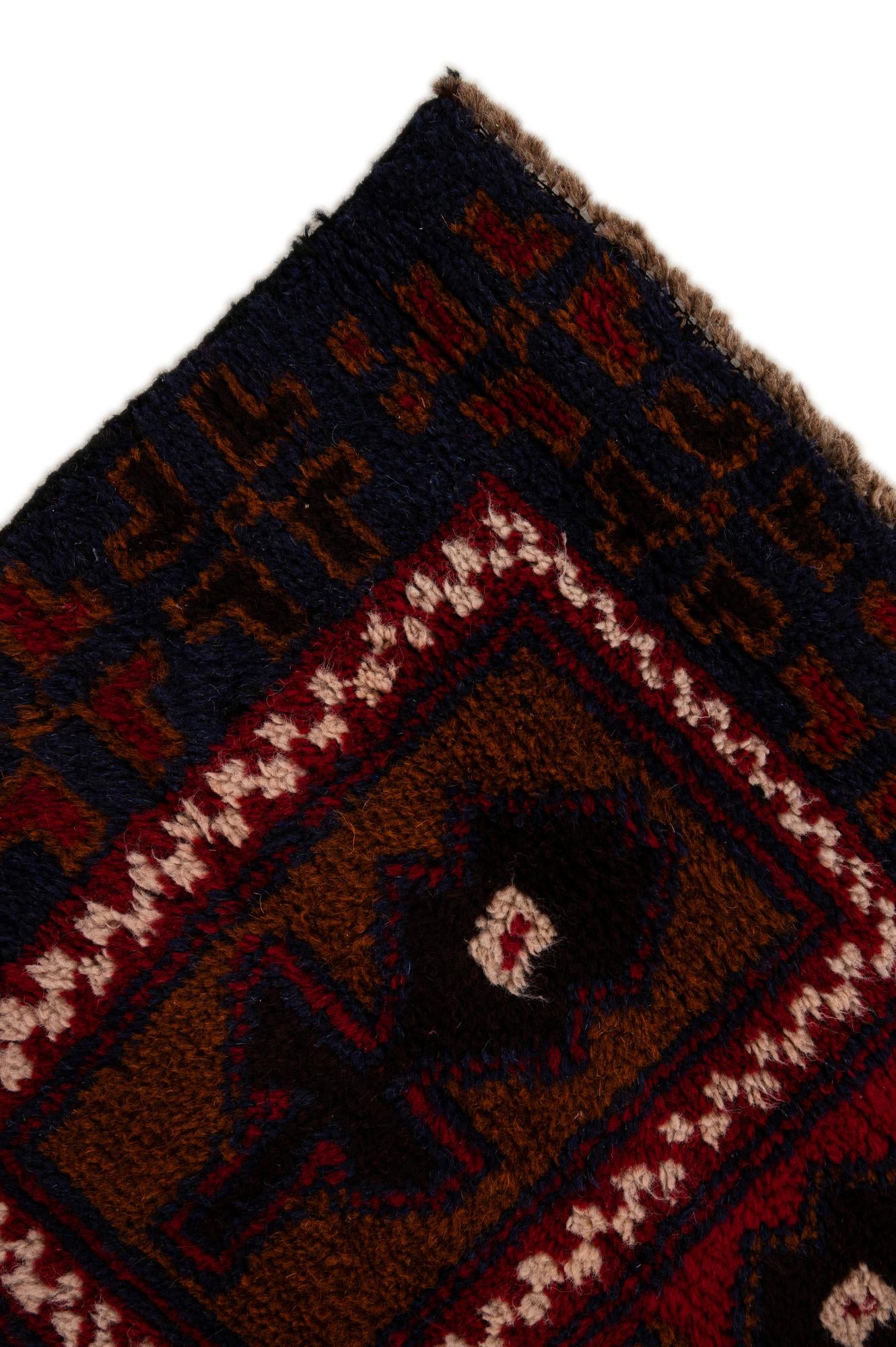 2' 9 x 4' 9 Hand Knotted Balouch Persian Wool Rug