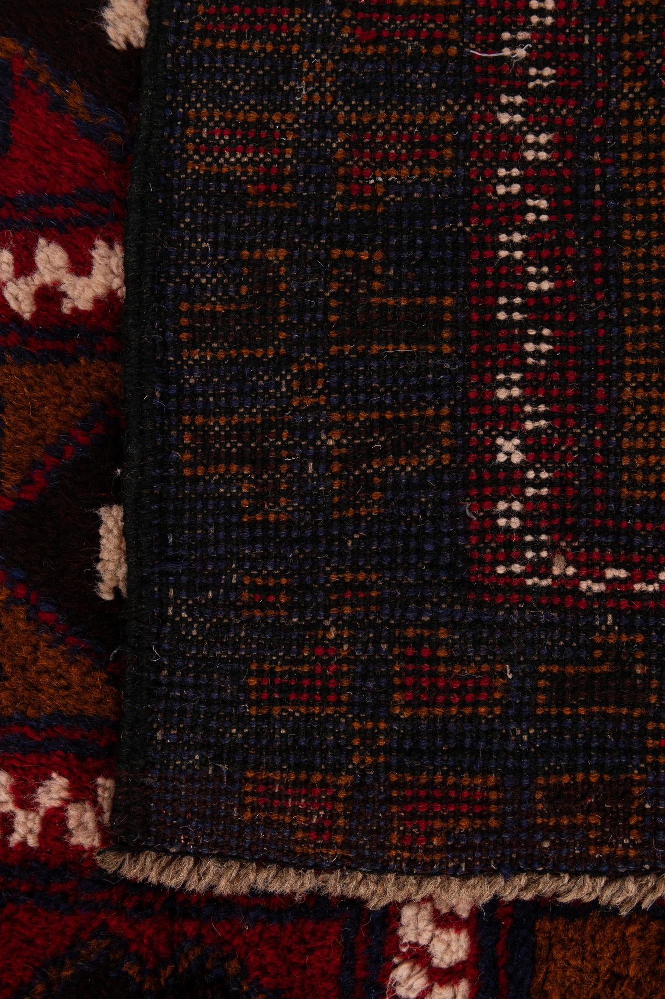 2' 9 x 4' 9 Hand Knotted Balouch Persian Wool Rug