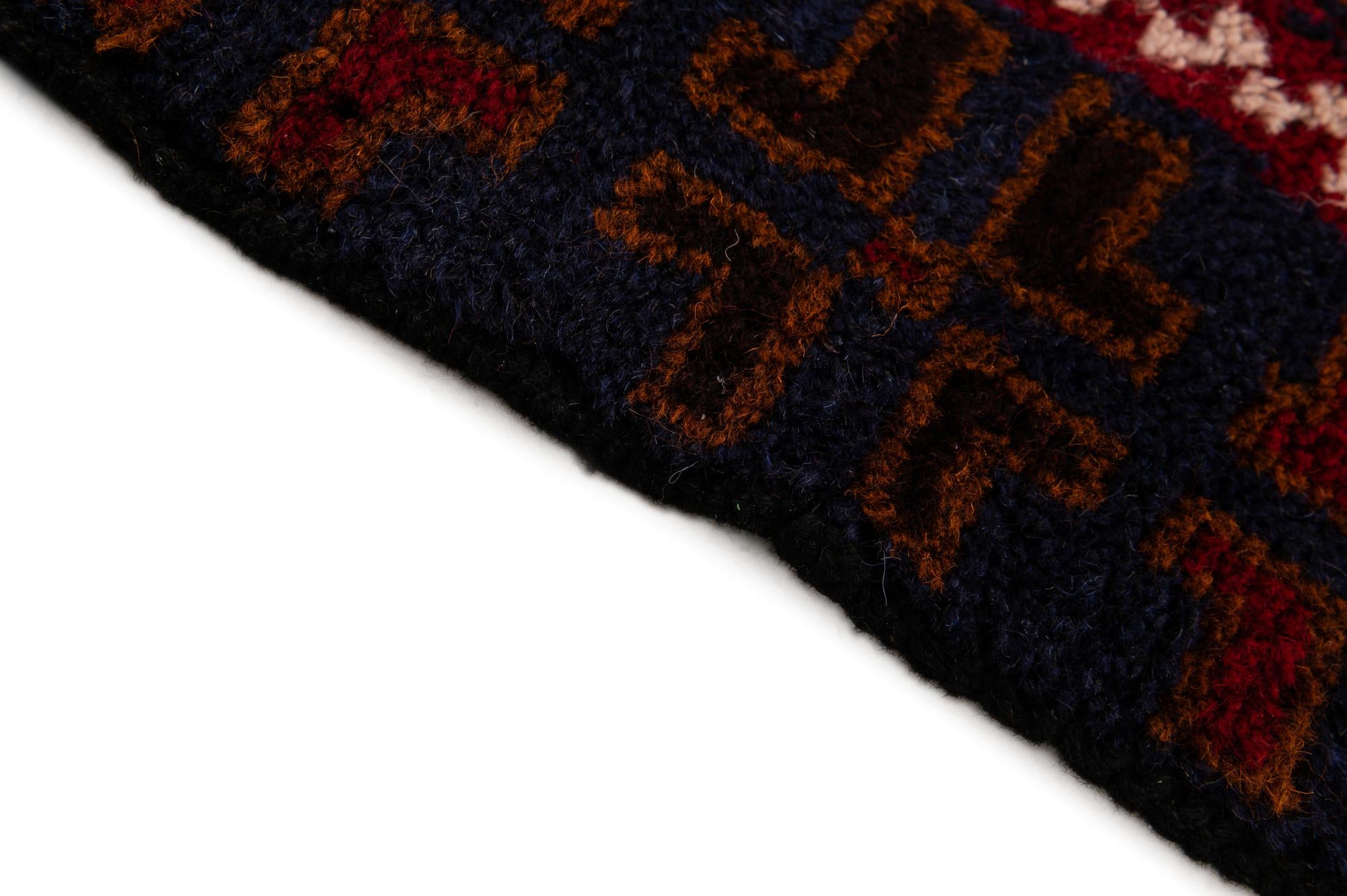 2' 9 x 4' 9 Hand Knotted Balouch Persian Wool Rug