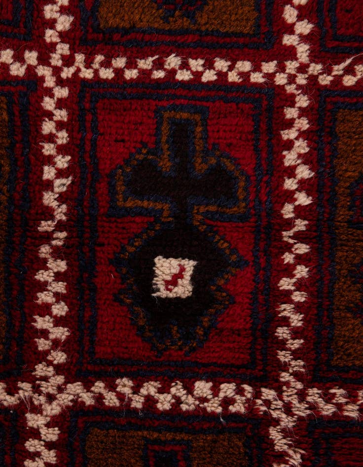 Detail image of 2' 9 x 4' 9  Hand Knotted Balouch Persian Wool Rug