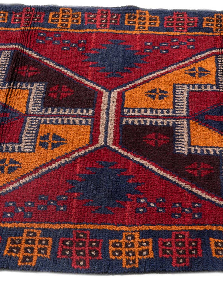 Detail image of 2' 10 x 4' 10  Hand Knotted Balouch Persian Wool Rug