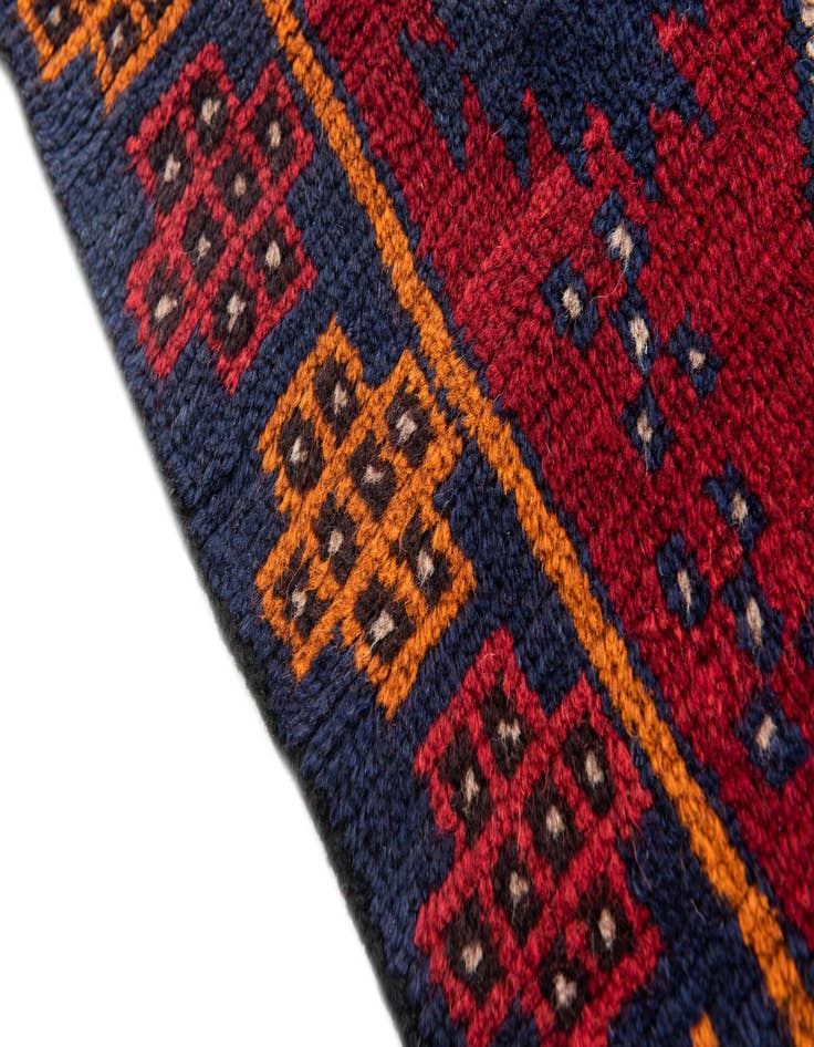 Detail image of 2' 10 x 4' 10  Hand Knotted Balouch Persian Wool Rug