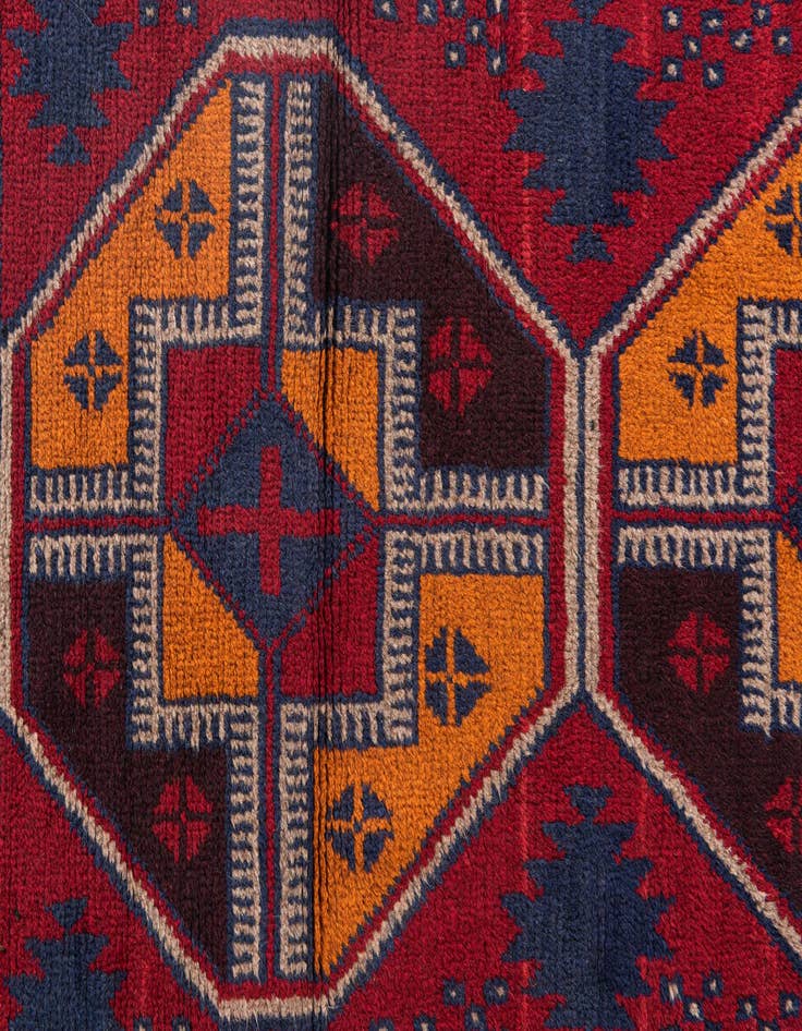 Detail image of 2' 10 x 4' 10  Hand Knotted Balouch Persian Wool Rug