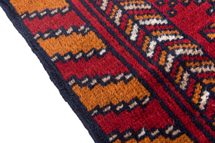 Detail image of 2' 9 x 4' 7 Hand Knotted Balouch Persian Wool Rug