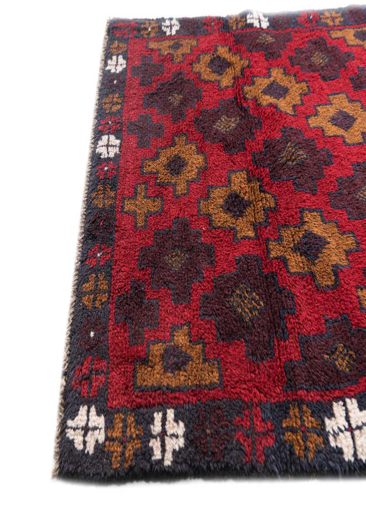2' 9 x 4' 7 Hand Knotted Balouch Persian Wool Rug