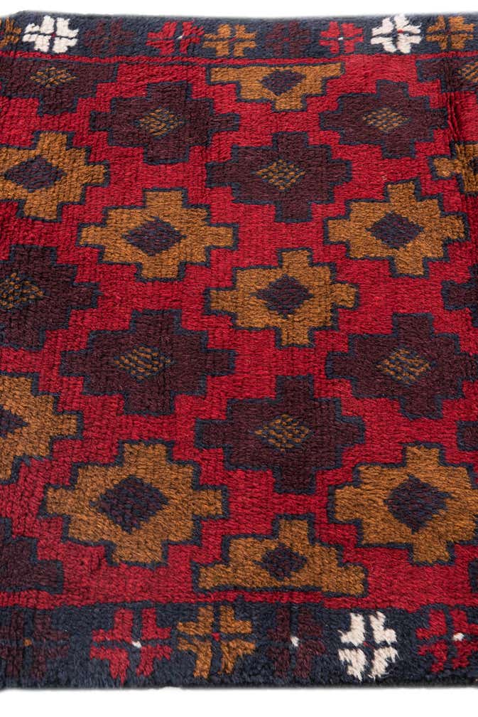 2' 9 x 4' 7 Hand Knotted Balouch Persian Wool Rug