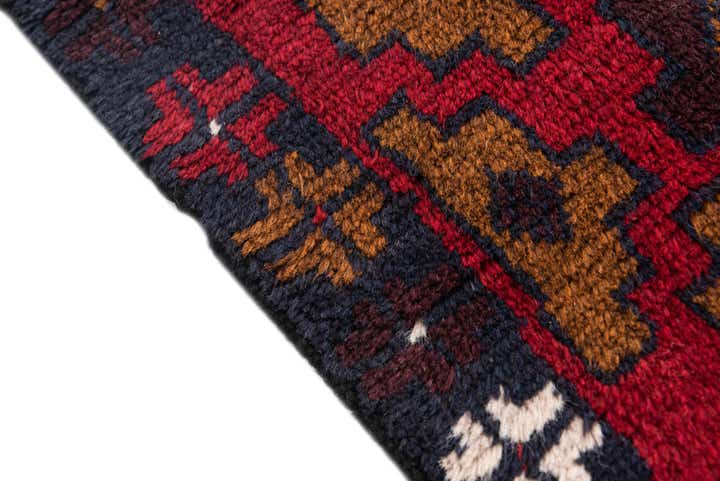 2' 9 x 4' 7 Hand Knotted Balouch Persian Wool Rug