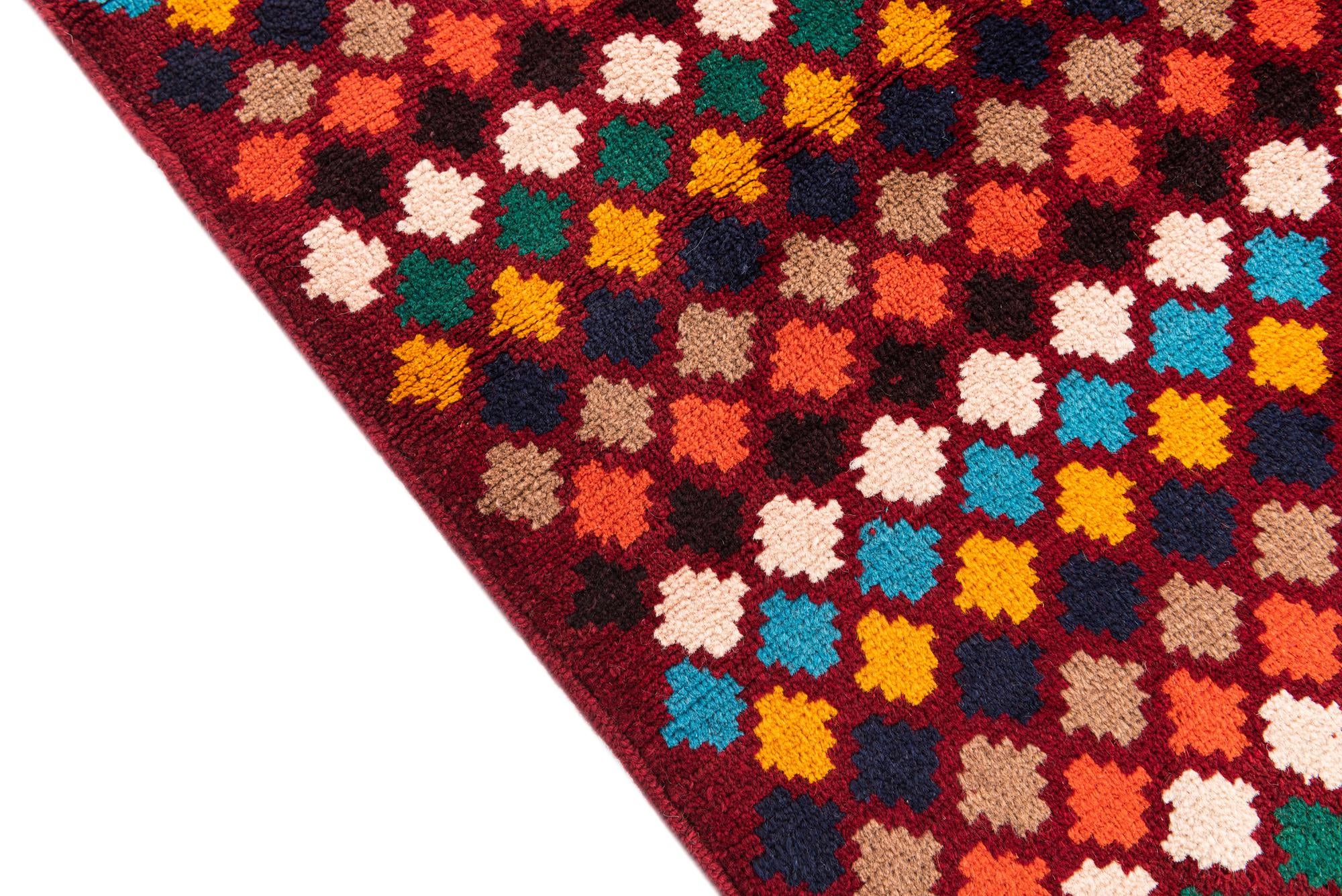 4' x 5' 9 Hand Knotted Balouch Wool Rug