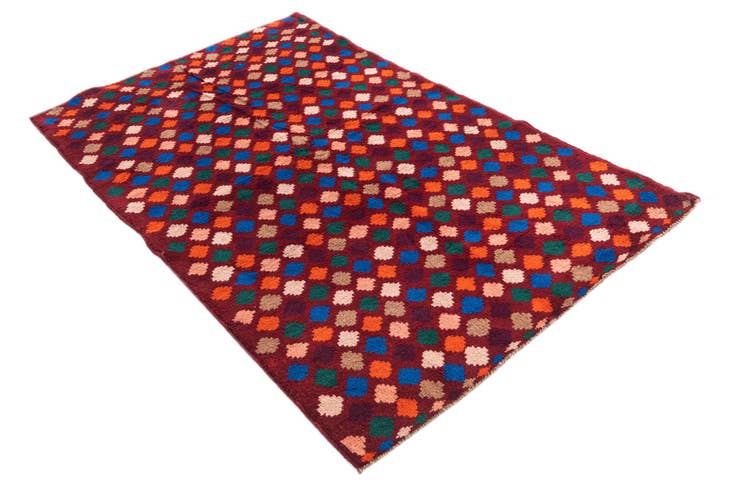 Detail image of 3' 10 x 6' Hand Knotted Balouch Wool Rug