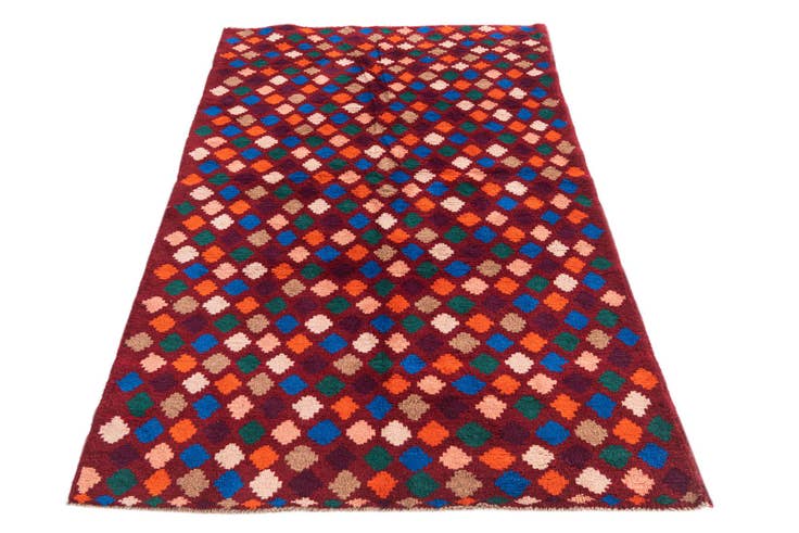 Detail image of 3' 10 x 6' Hand Knotted Balouch Wool Rug