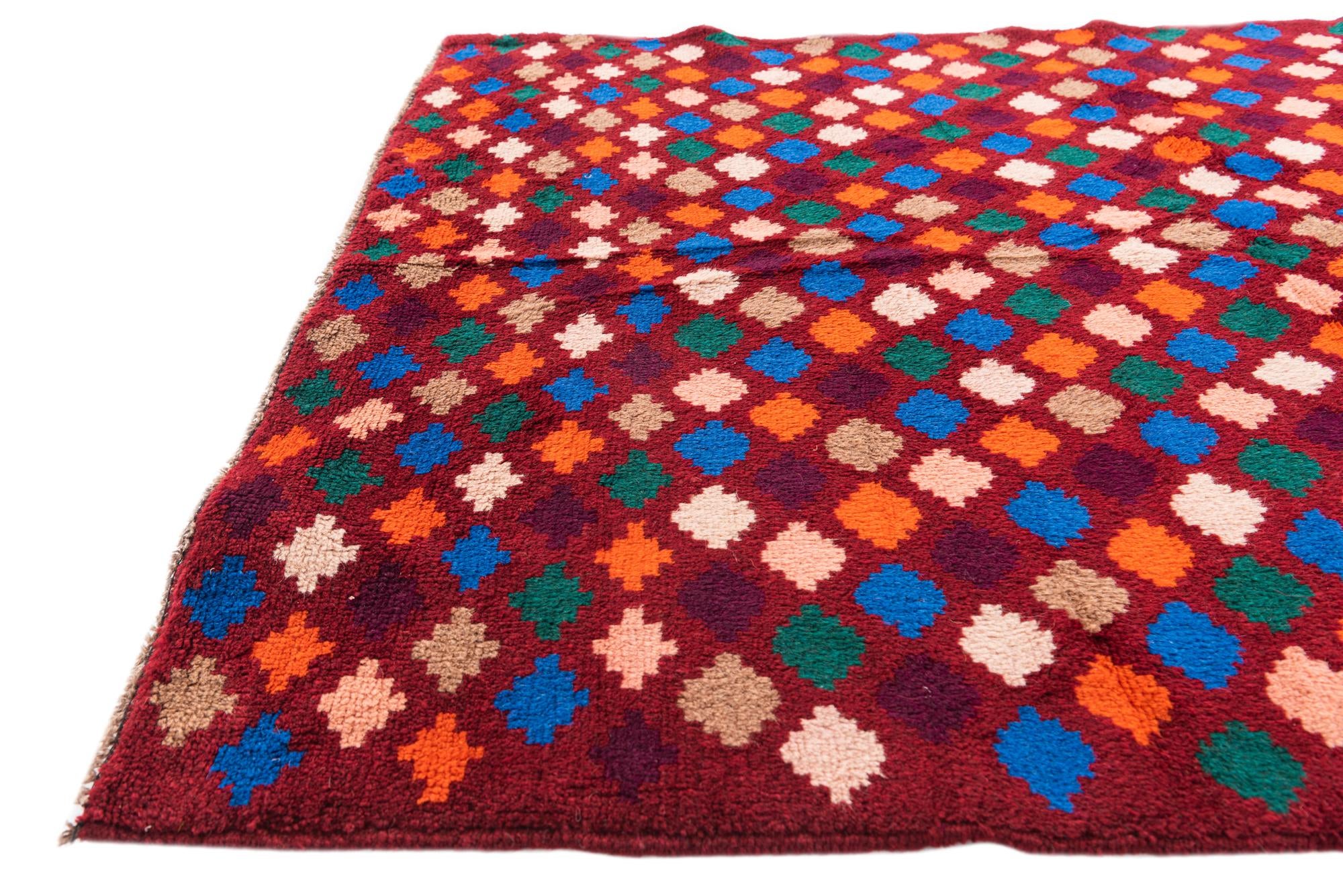 3' 10 x 6' Hand Knotted Balouch Wool Rug