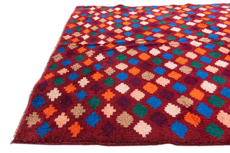 Detail image of 3' 10 x 6' Hand Knotted Balouch Wool Rug