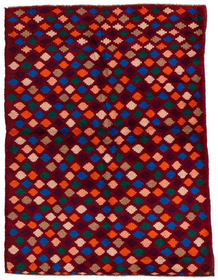 Detail image of 3' 10 x 6' Hand Knotted Balouch Wool Rug