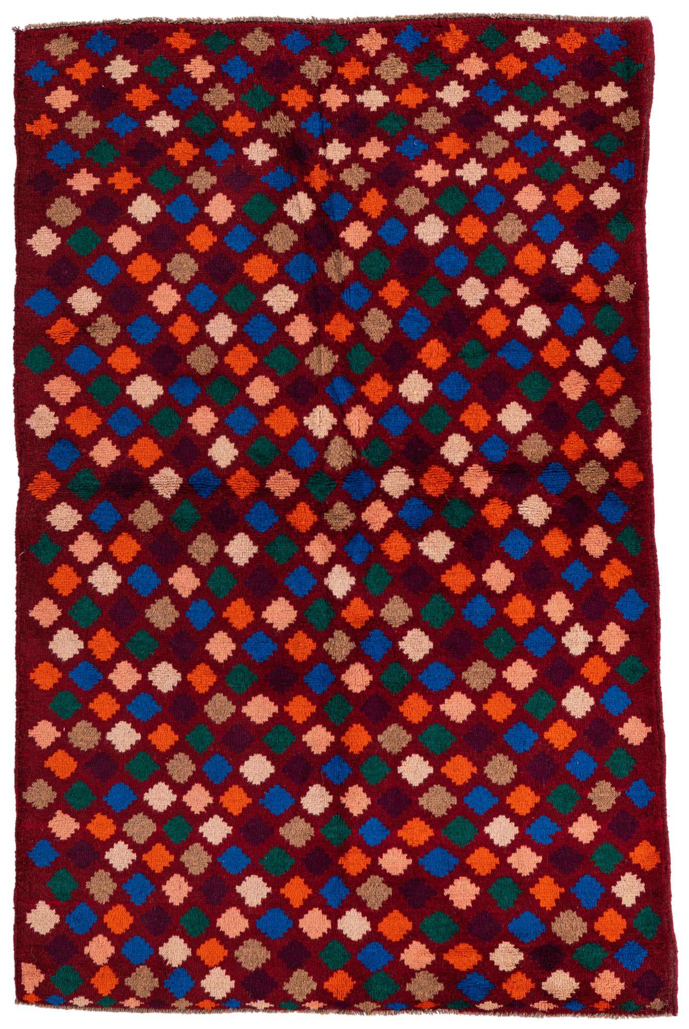 3' 10 x 6' Hand Knotted Balouch Wool Rug