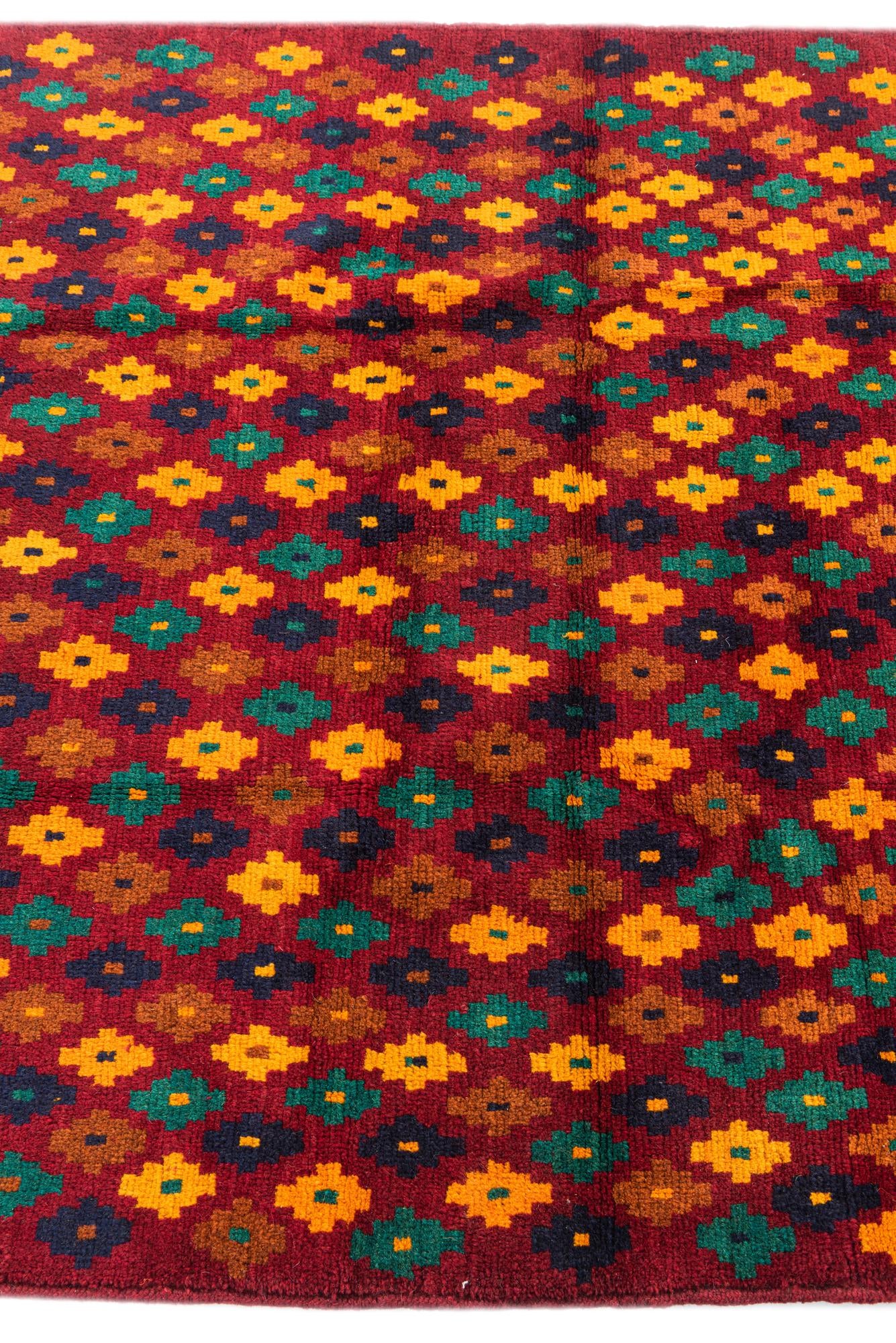 4' x 5' 9 Hand Knotted Balouch Wool Rug