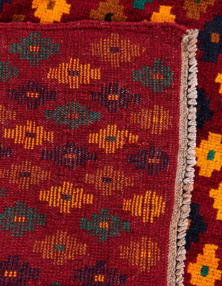 Detail image of 4' x 5' 9  Hand Knotted Balouch Wool Rug