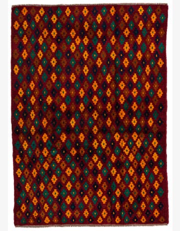 4' x 5' 9 Hand Knotted Balouch Wool Rug