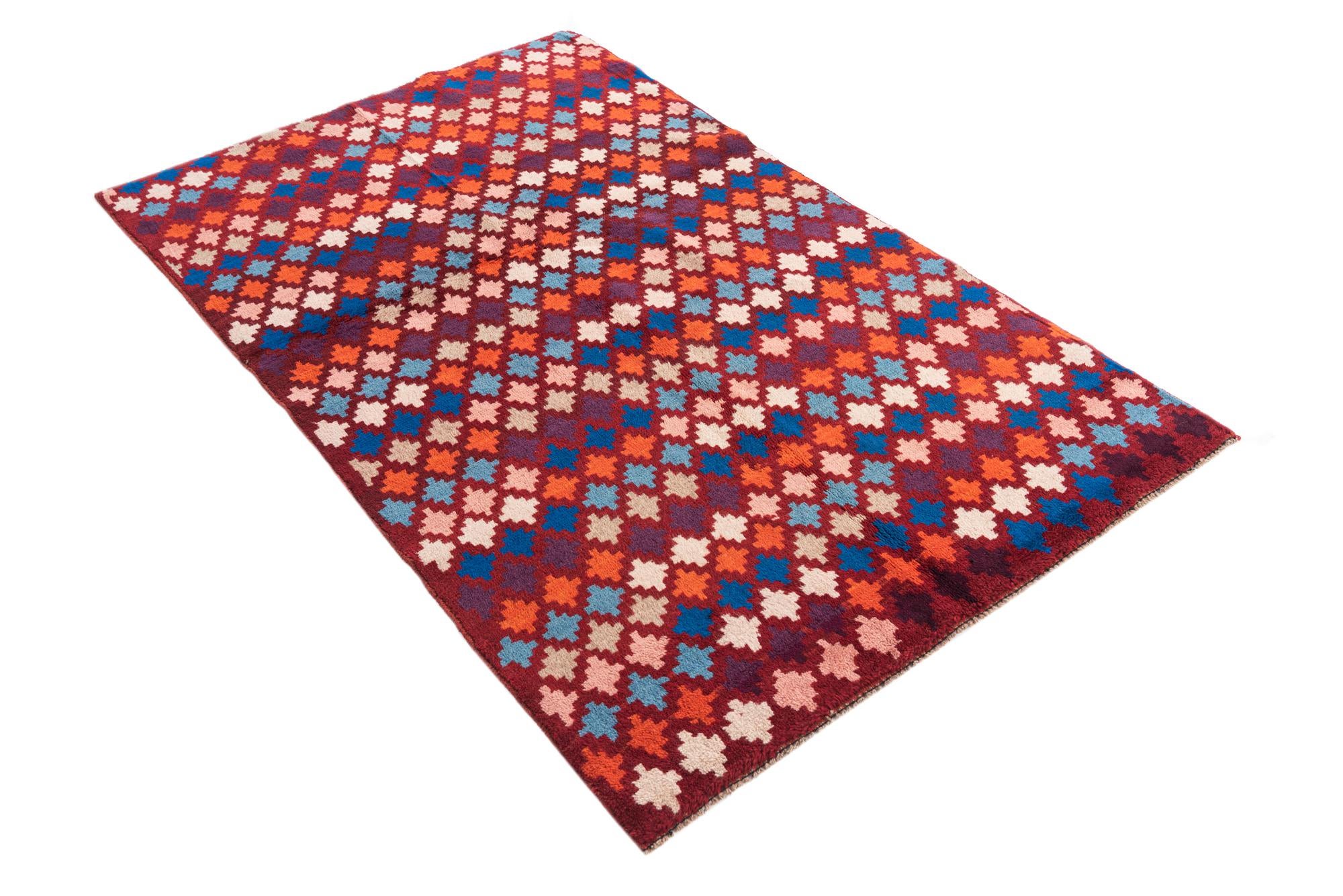 3' 7 x 5' 10 Hand Knotted Balouch Wool Rug