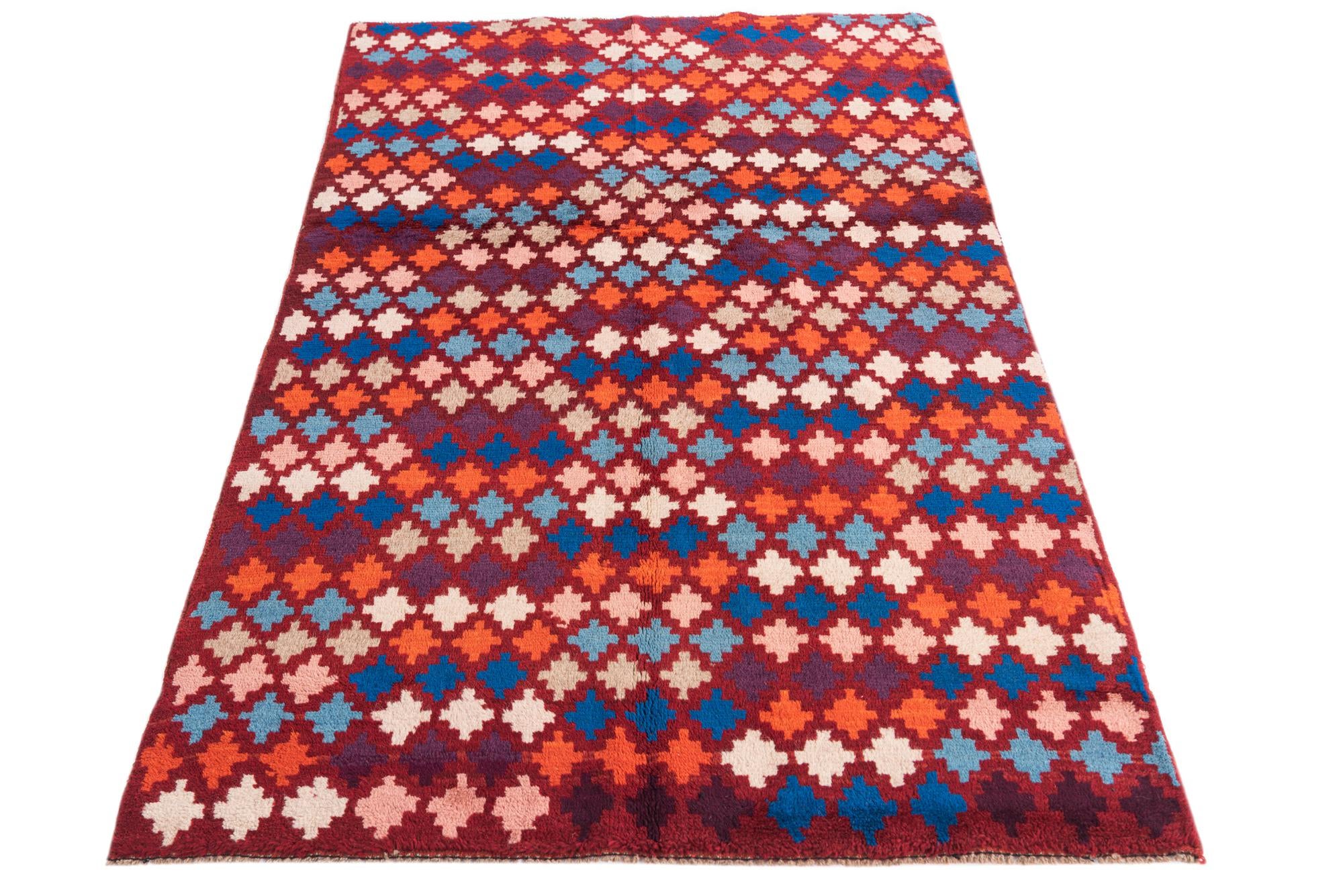 3' 7 x 5' 10 Hand Knotted Balouch Wool Rug