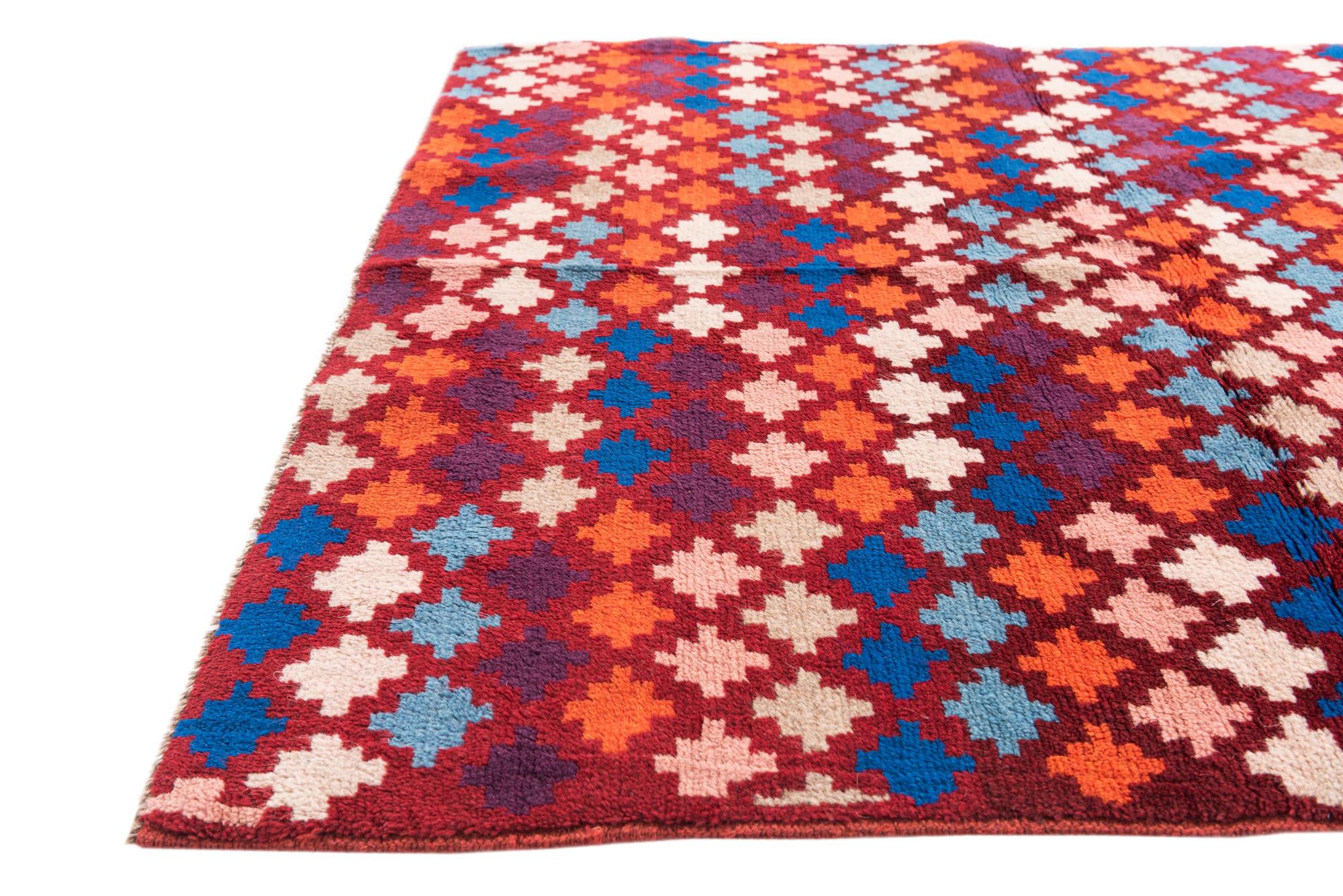 3' 7 x 5' 10 Hand Knotted Balouch Wool Rug