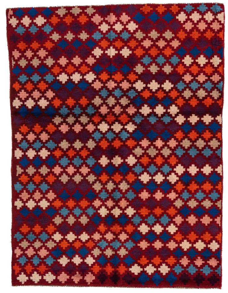 Detail image of 3' 7 x 5' 10 Hand Knotted Balouch Wool Rug