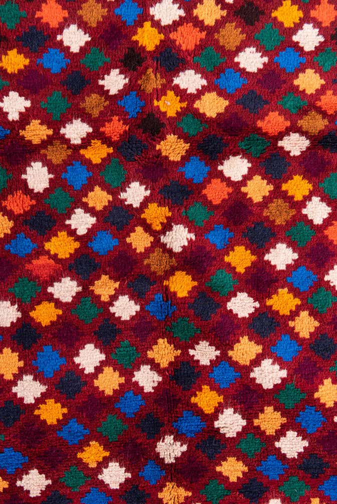 4' x 6' 1 Hand Knotted Balouch Wool Rug