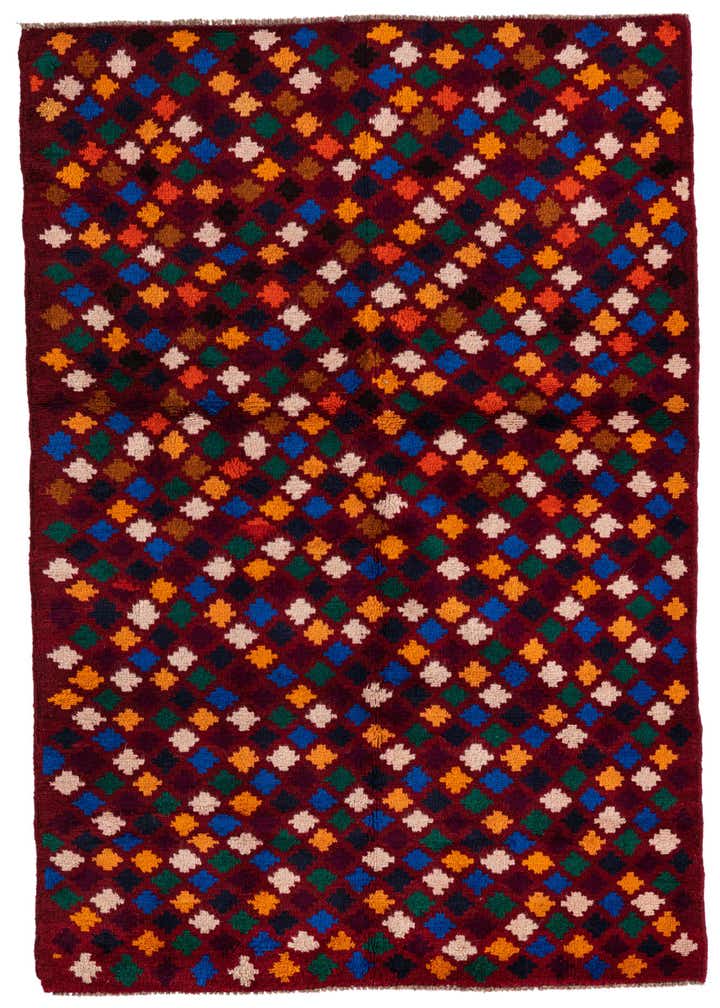 4' x 6' 1 Hand Knotted Balouch Wool Rug