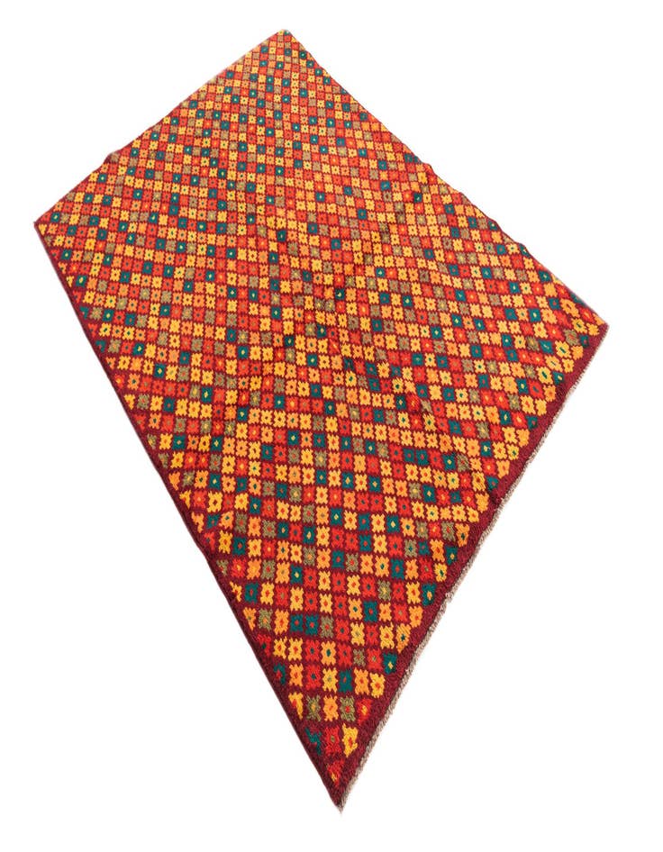 Detail image of 4' 1 x 5' 8  Hand Knotted Balouch Wool Rug