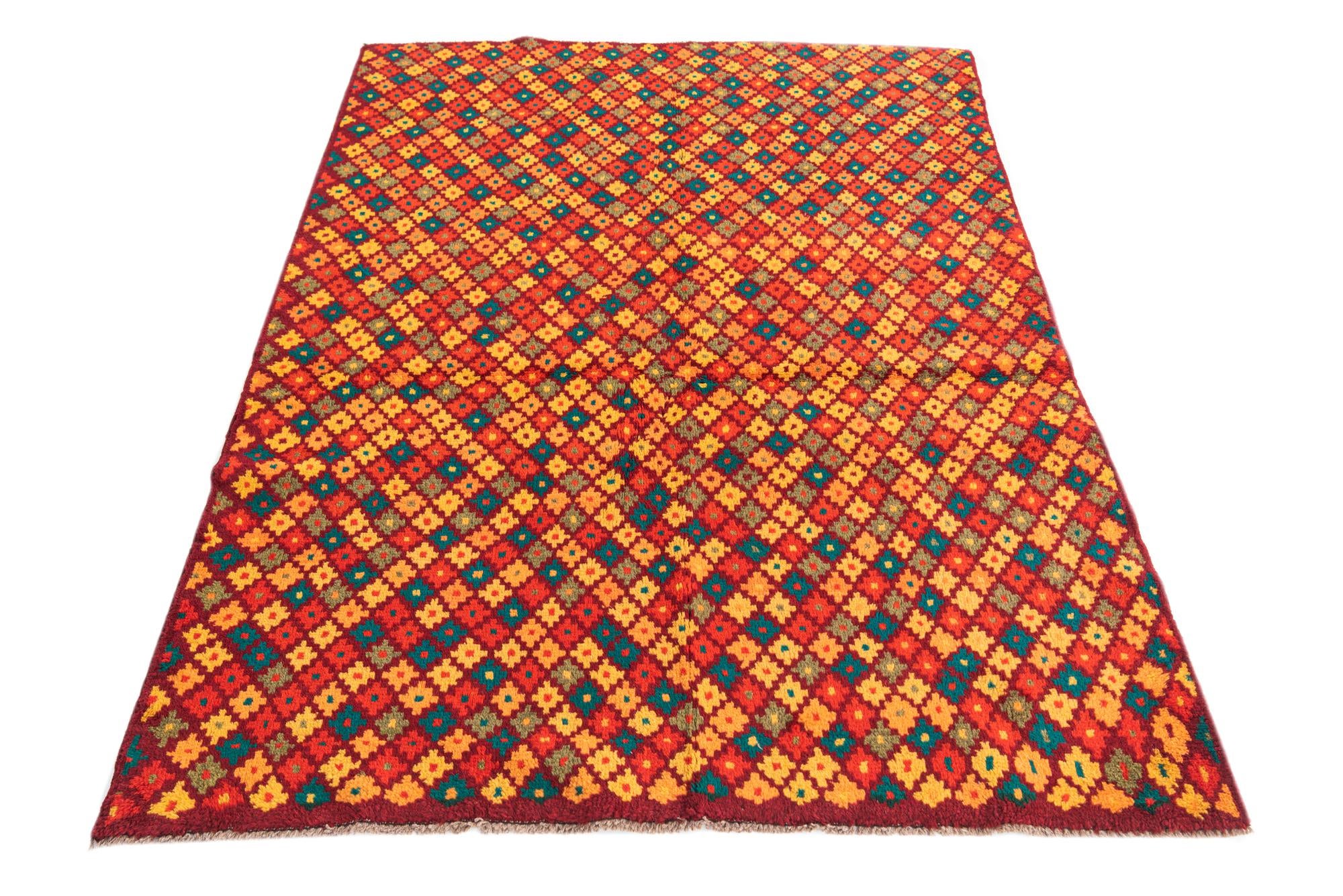 4' 1 x 5' 8 Hand Knotted Balouch Wool Rug