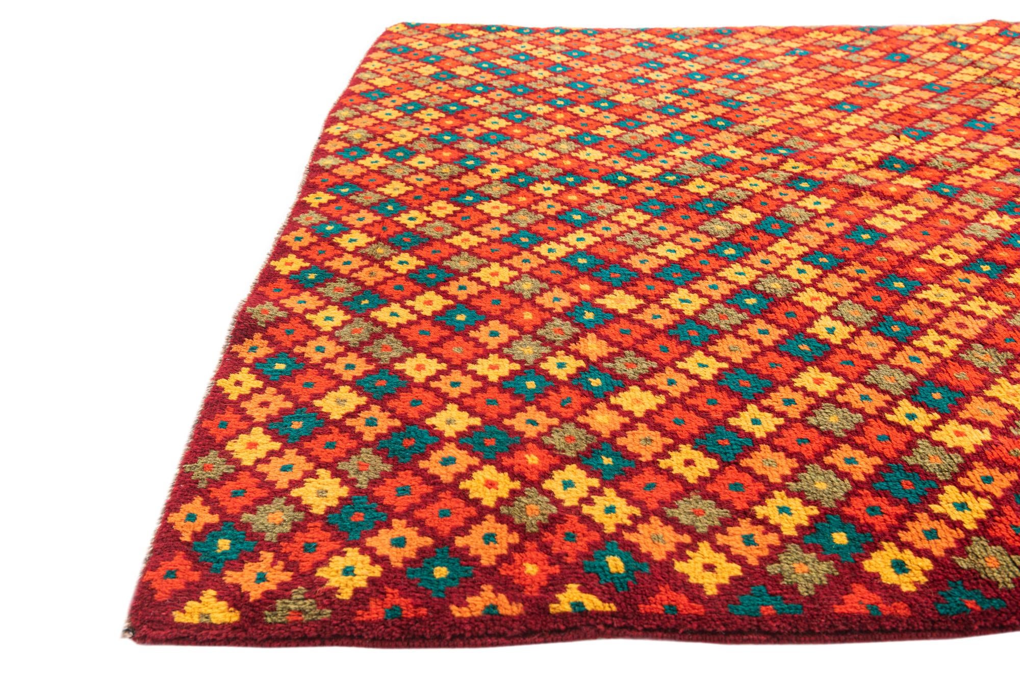 4' 1 x 5' 8 Hand Knotted Balouch Wool Rug