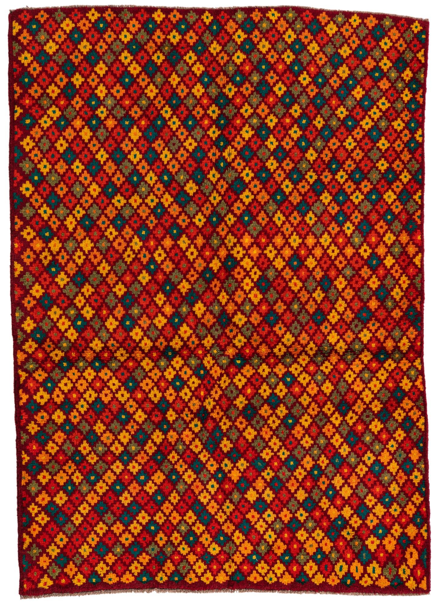 4' 1 x 5' 8 Hand Knotted Balouch Wool Rug