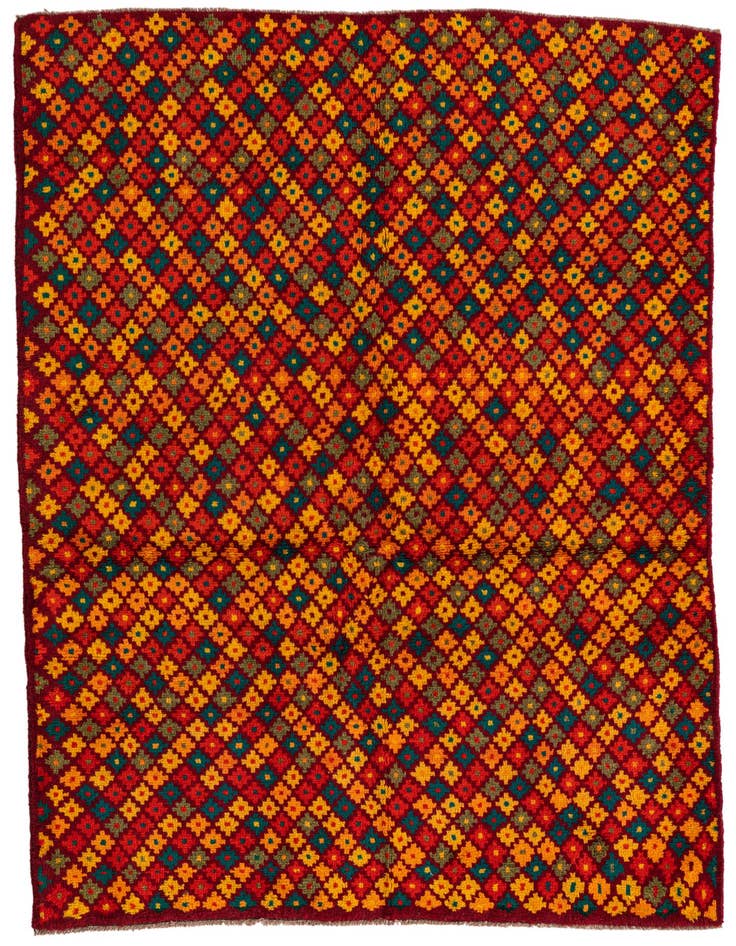 Detail image of 4' 1 x 5' 8 Hand Knotted Balouch Wool Rug