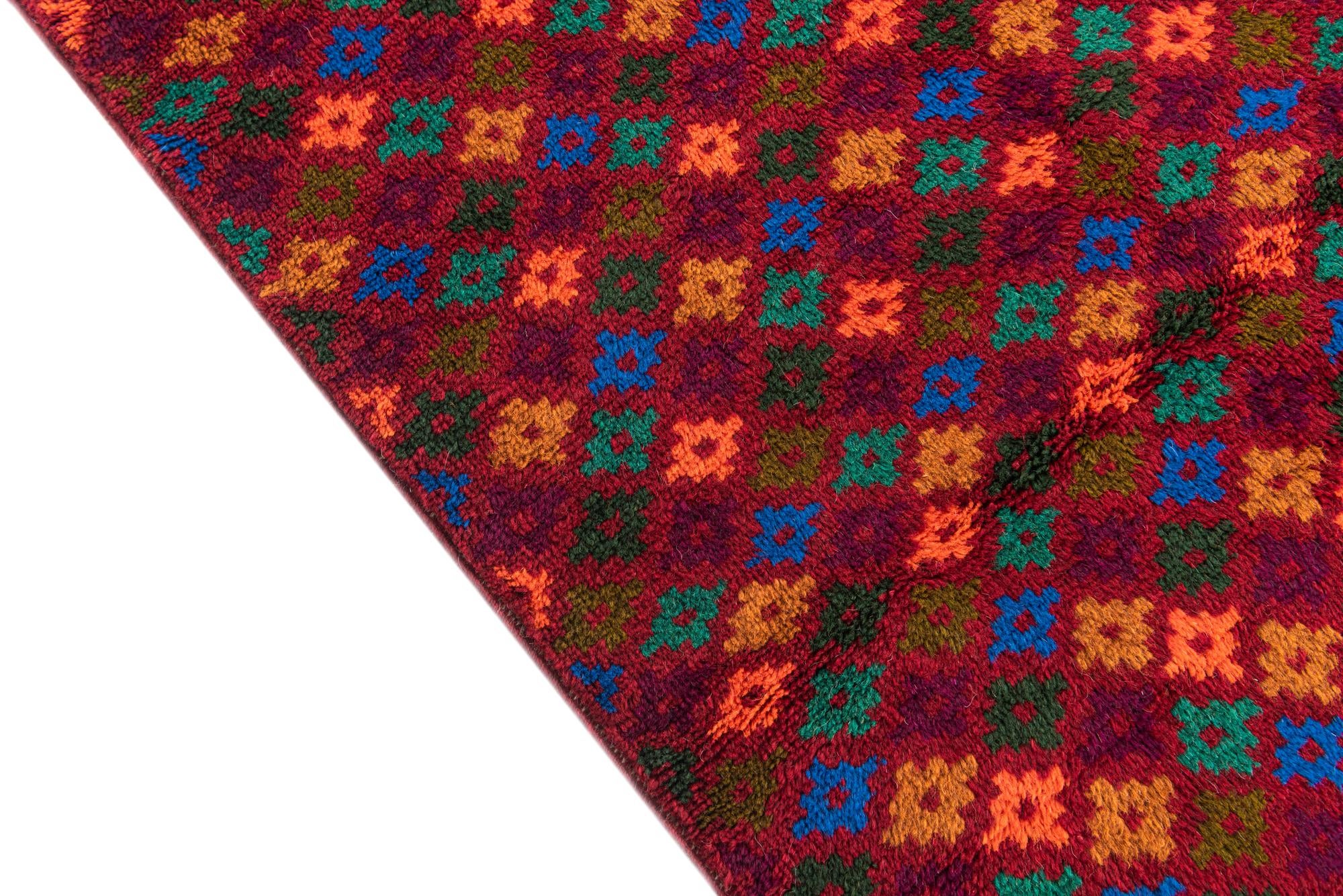 4' 2 x 6' 4 Hand Knotted Balouch Wool Rug