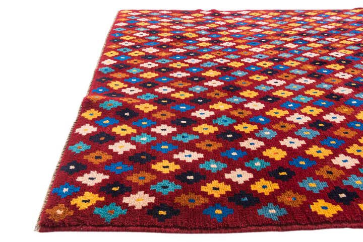 4' 3 x 5' 7 Hand Knotted Balouch Wool Rug