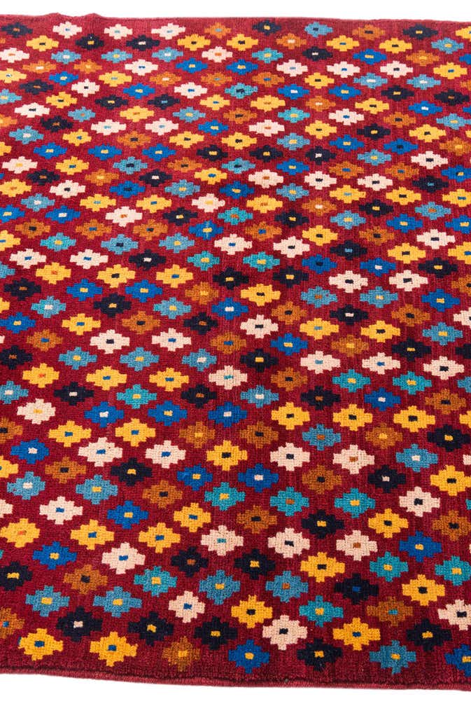 4' 3 x 5' 7 Hand Knotted Balouch Wool Rug