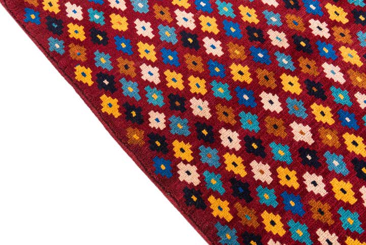 4' 3 x 5' 7 Hand Knotted Balouch Wool Rug