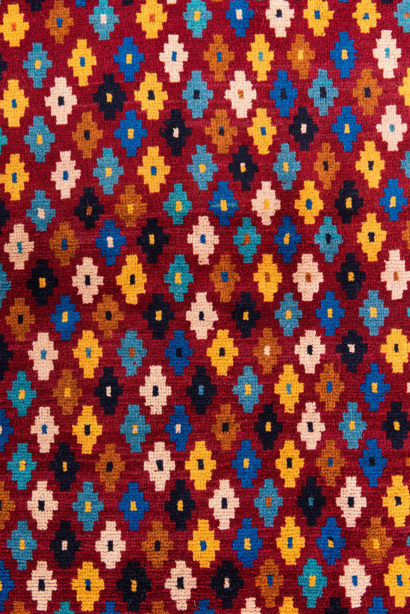 4' 3 x 5' 7 Hand Knotted Balouch Wool Rug