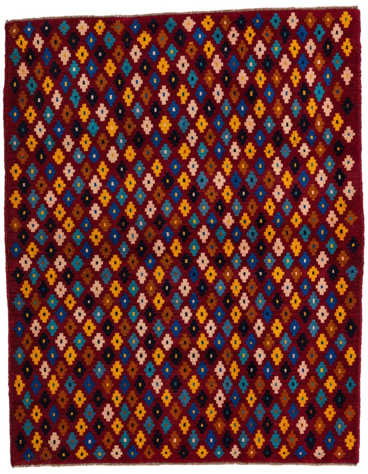 Detail image of 4' 3 x 5' 7 Hand Knotted Balouch Wool Rug