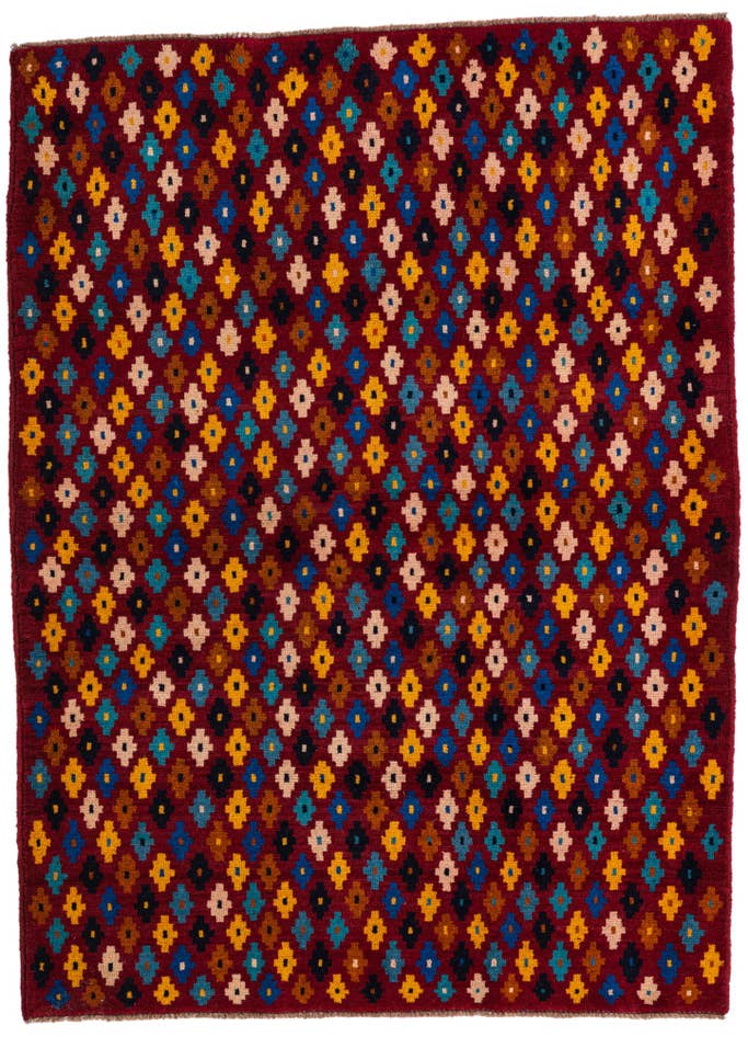 Detail image of 4' 3 x 5' 7 Hand Knotted Balouch Wool Rug