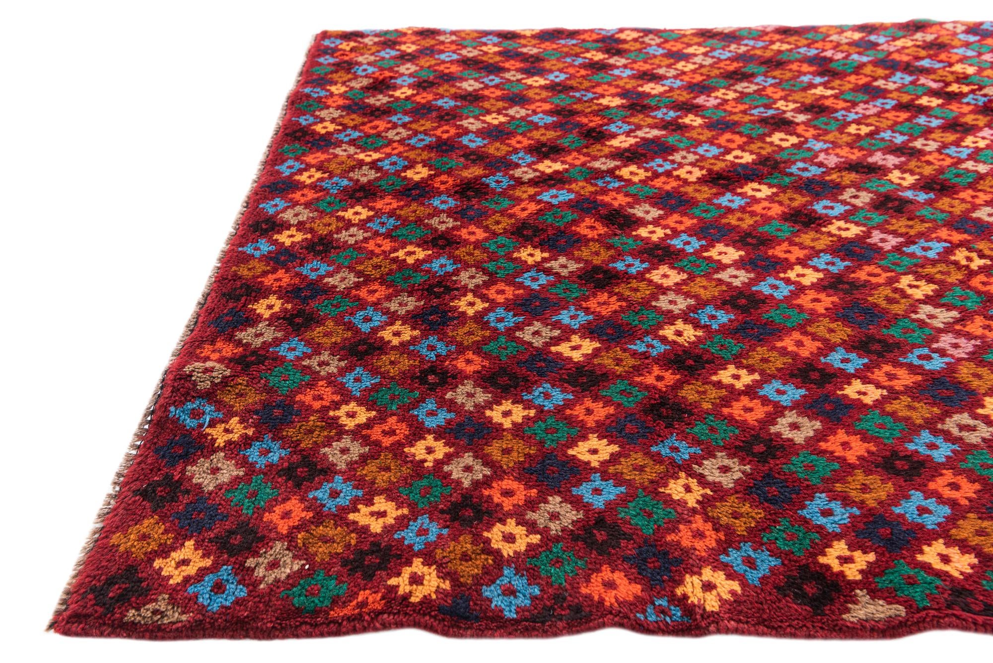 4' x 6' Hand Knotted Balouch Wool Rug