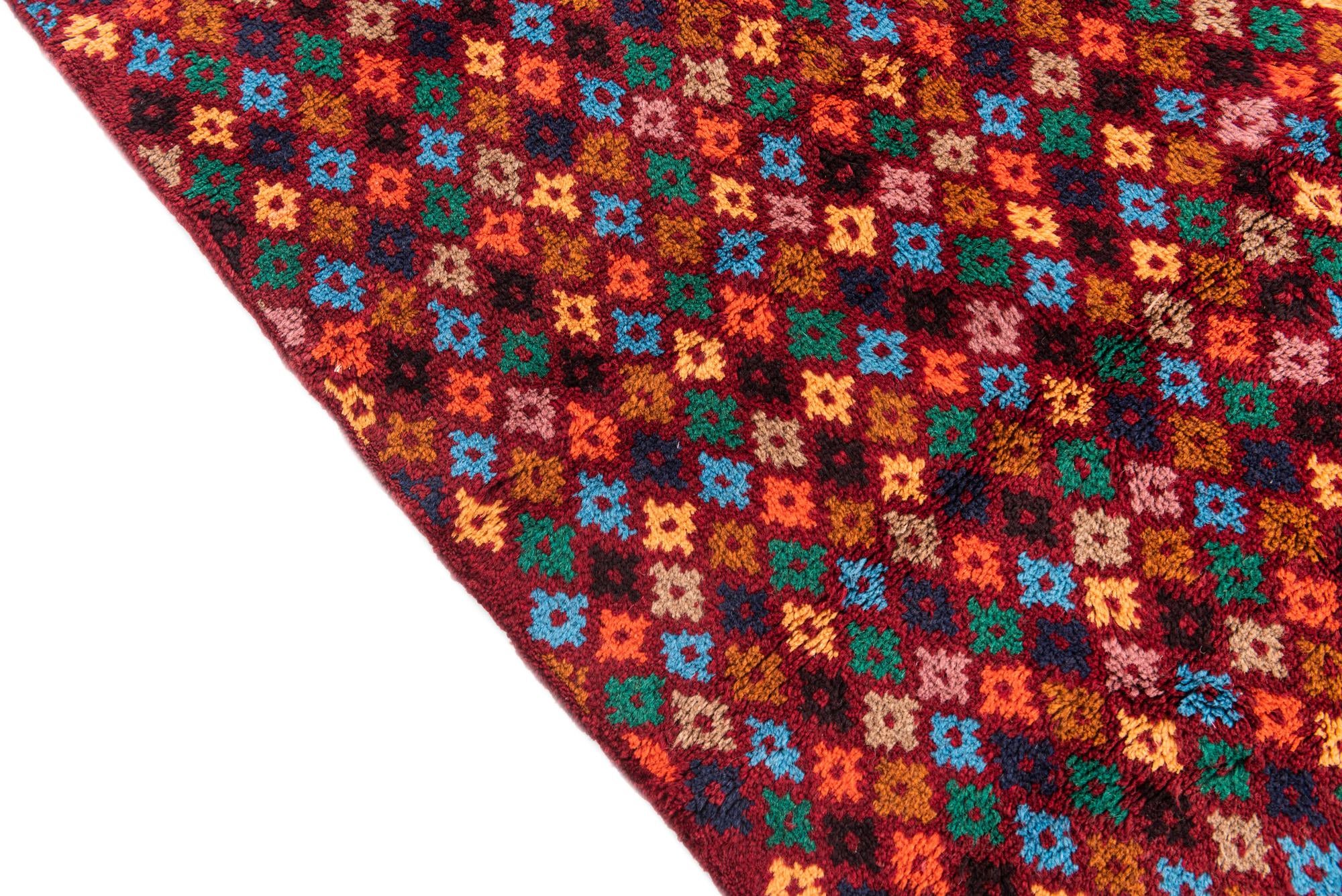 4' x 6' Hand Knotted Balouch Wool Rug