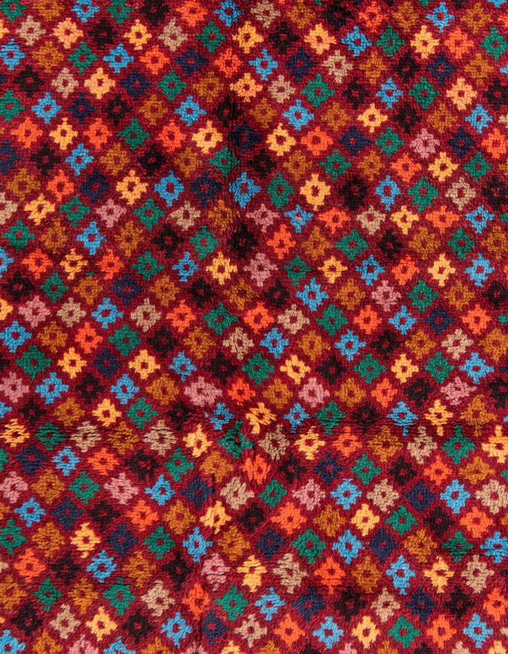 Detail image of 4' x 6'  Hand Knotted Balouch Wool Rug