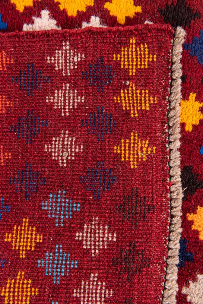 4' x 5' 9 Hand Knotted Balouch Wool Rug