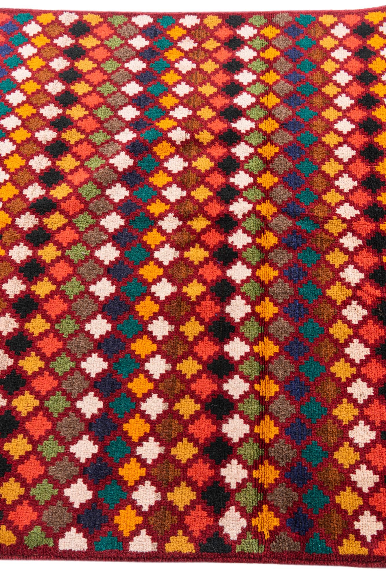 4' x 5' 10 Hand Knotted Balouch Wool Rug