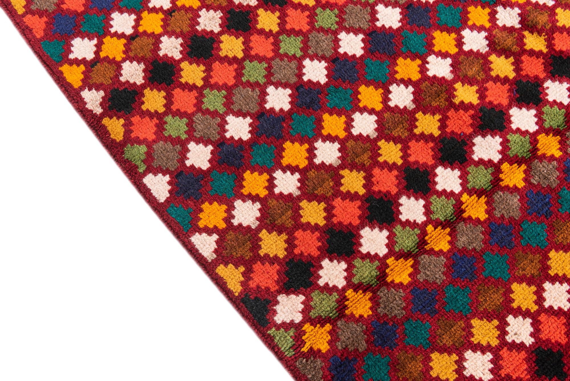 4' x 5' 10 Hand Knotted Balouch Wool Rug